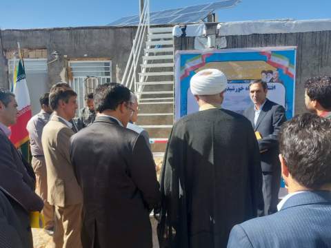  افتتاح نیروگاه خورشیدی کمیته امداد در سرایان