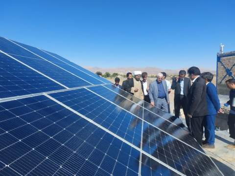  افتتاح نیروگاه خورشیدی کمیته امداد در سرایان